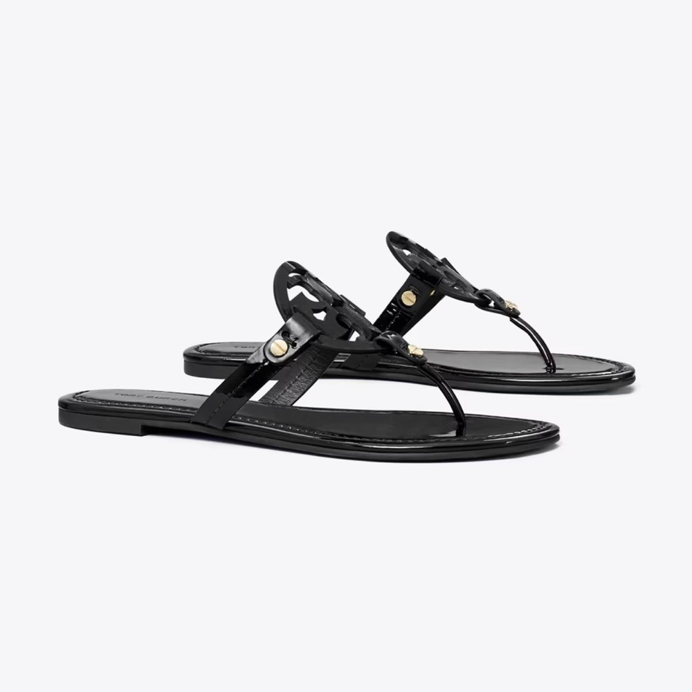 Tory Burch Miller in Patent Black Size 10
